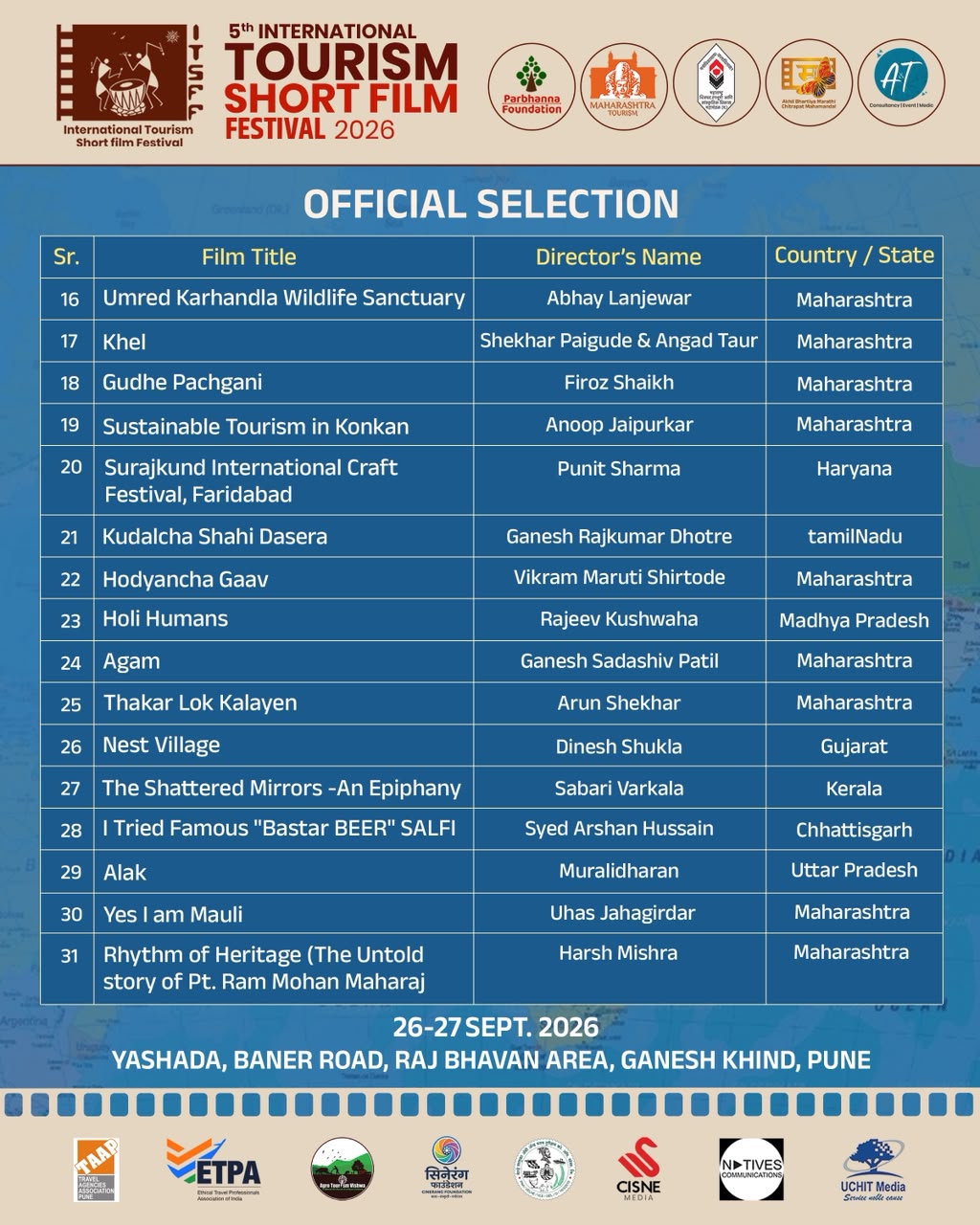 5th International Tourism Short Film Festival 2026 — Official Selection, page 2